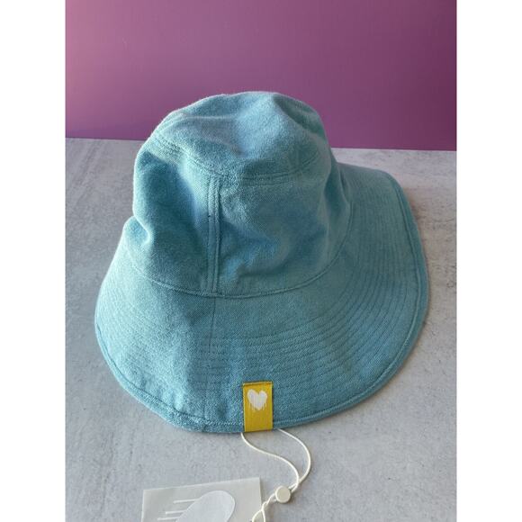 Kerri Rosenthal Terry Cloth Sunny Daze Bucket Hat surf Blue heart anthropologie main image 7